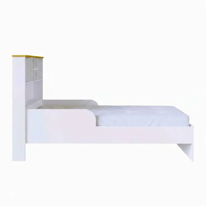 CAMA DE TRANSICION 1 PLAZA CON ESTANTE BLANCA - 3