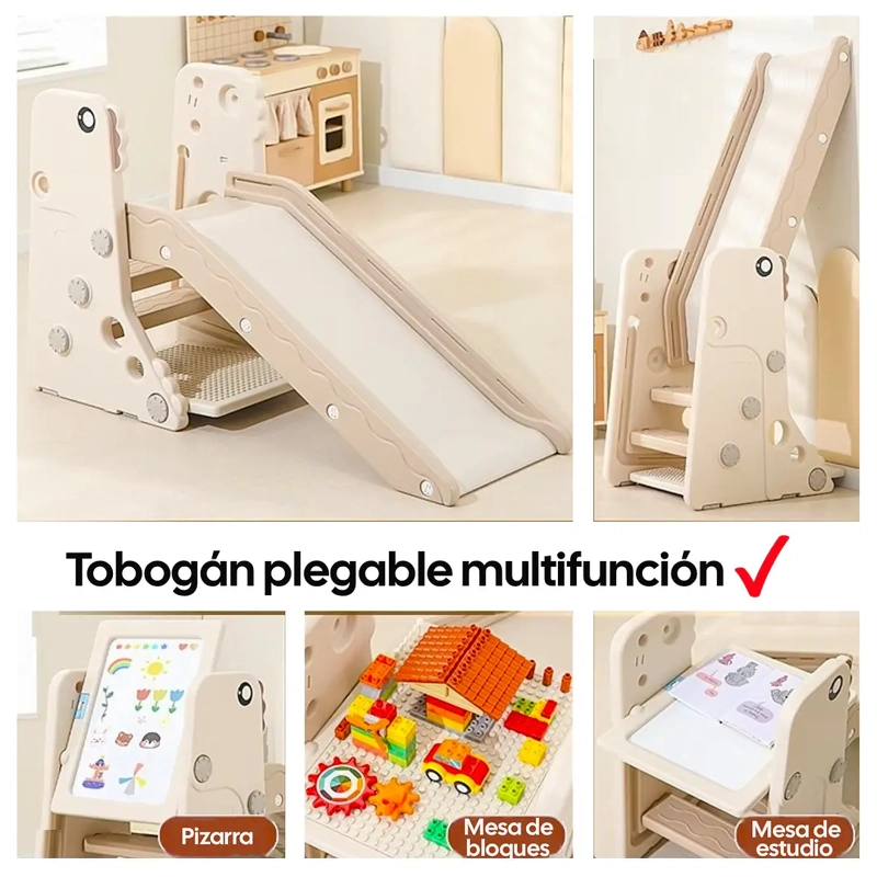 RESBALIN INFANTIL PLEGABLE 4 EN 1 CON ESCRITORIO - 5