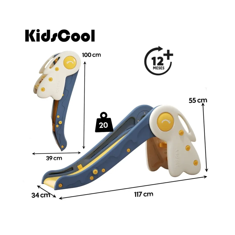 RESBALIN INFANTIL PLEGABLE CON ARO DE BASQUETBOL MULTICOLOR - 7