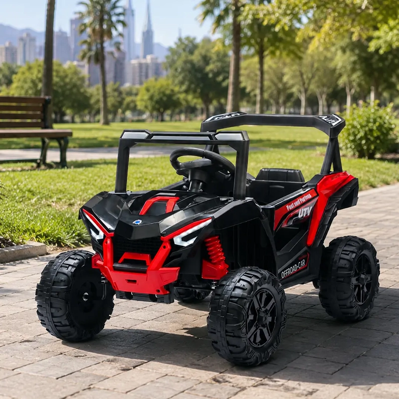 AUTO A BATERIA BUGGY NEGRO 4X2 12V CONTROL REMOTO Y BALANCEO - 8