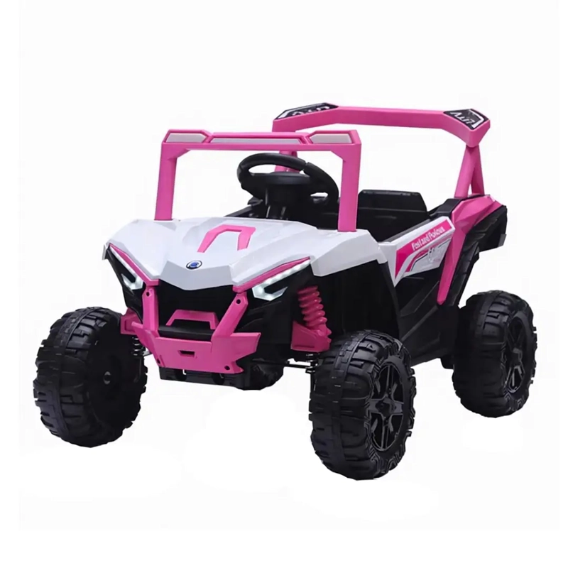 AUTO A BATERIA BUGGY ROSADO 4X2 12V CONTROL REMOTO Y BALANCEO - 1