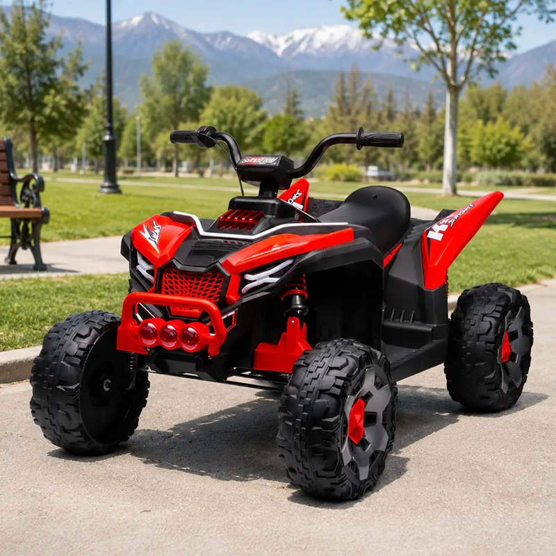 CUATRIMOTO ELECTRICA INFANTIL MONSTER ATV ROJA 12V 4X2 - 5