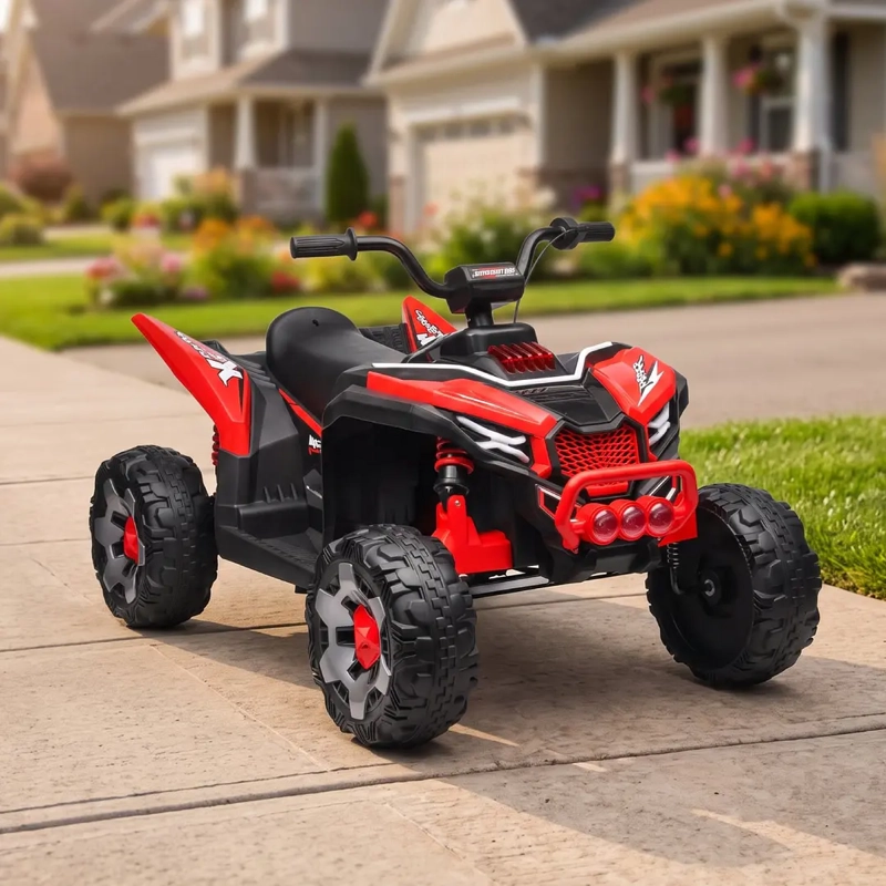 CUATRIMOTO ELECTRICA INFANTIL MONSTER ATV ROJA 12V 4X2 - 7