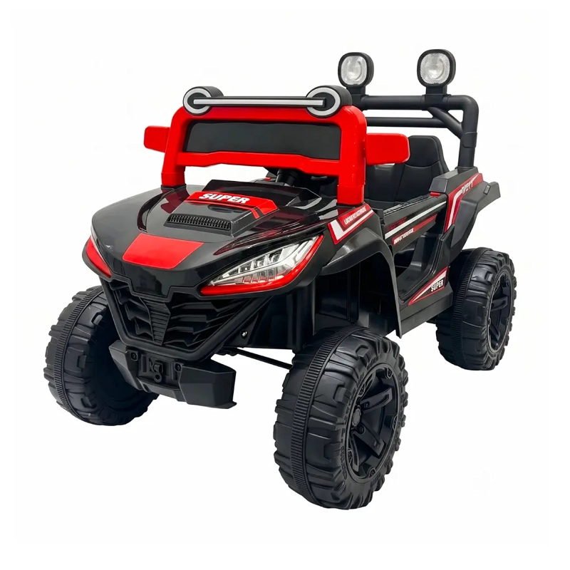 AUTO A BATERIA BUGGY MONSTER NEGRO 4X4 12V CONTROL REMOTO - 1