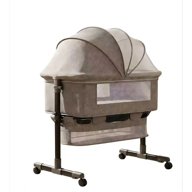 CUNA COLECHO PLEGABLE CON MOSQUITERO BEIGE - 2