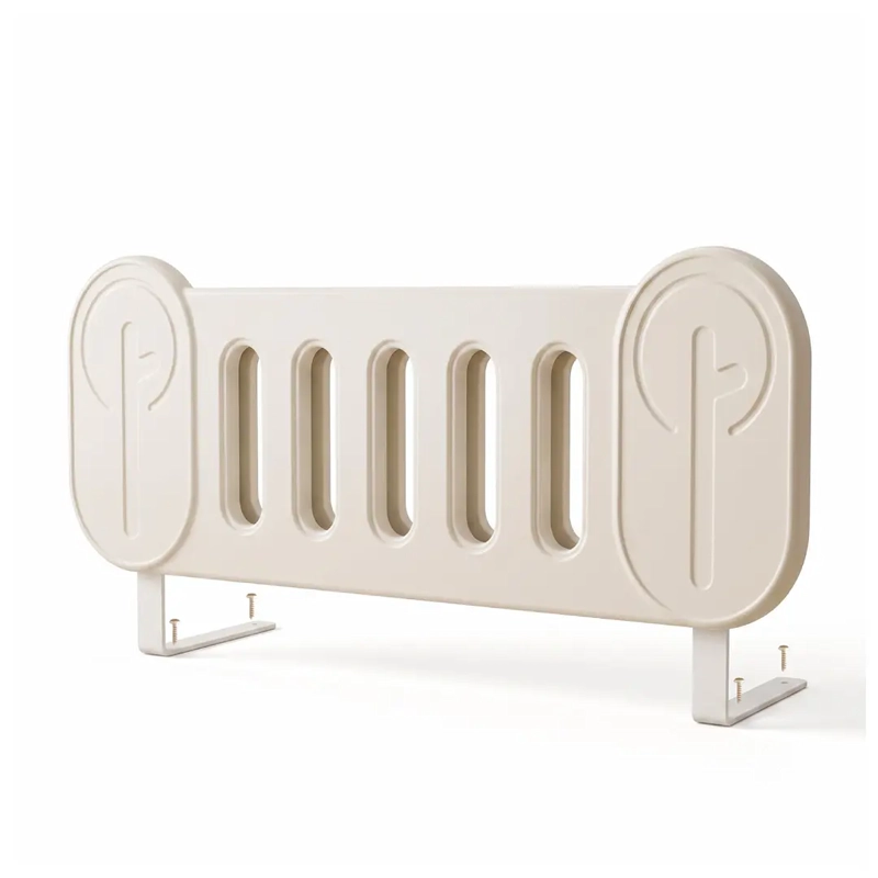 BARANDA DE CAMA INFANTIL FIJA PROTECTORA ANTICAIDAS PLASTICA BLANCA - 1
