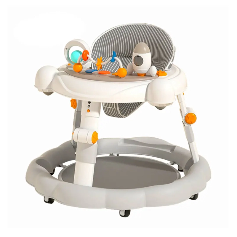 ANDADOR DE BEBE 4 EN 1 ANTIVUELCO PLEGABLE GRIS - 1