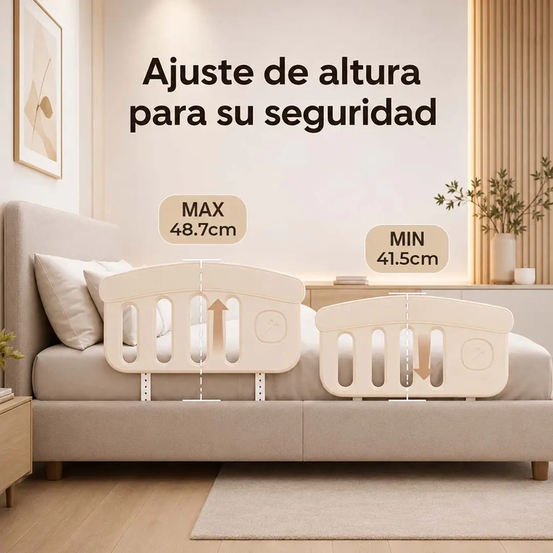 BARANDA DE SEGURIDAD PARA CAMA ANTICAIDAS - 3