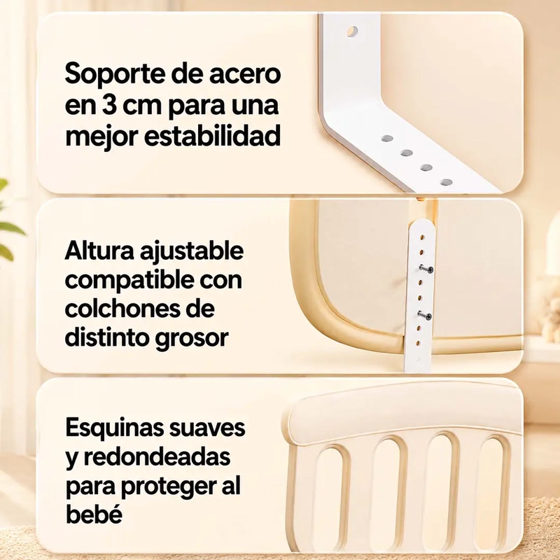 BARANDA DE SEGURIDAD PARA CAMA ANTICAIDAS - 4
