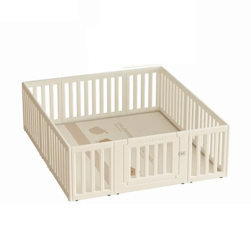 CORRAL DE JUEGOS INFANTIL MODULAR 180 X 200CM  CON PUERTA BLANCO - 1