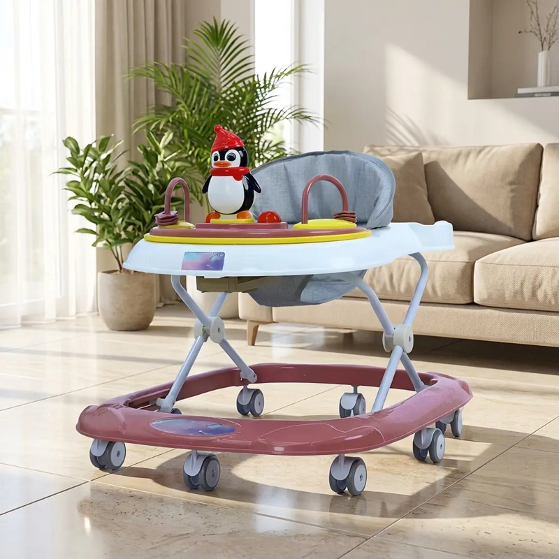 ANDADOR PARA BEBE PINGÜINO ROSADO - 2