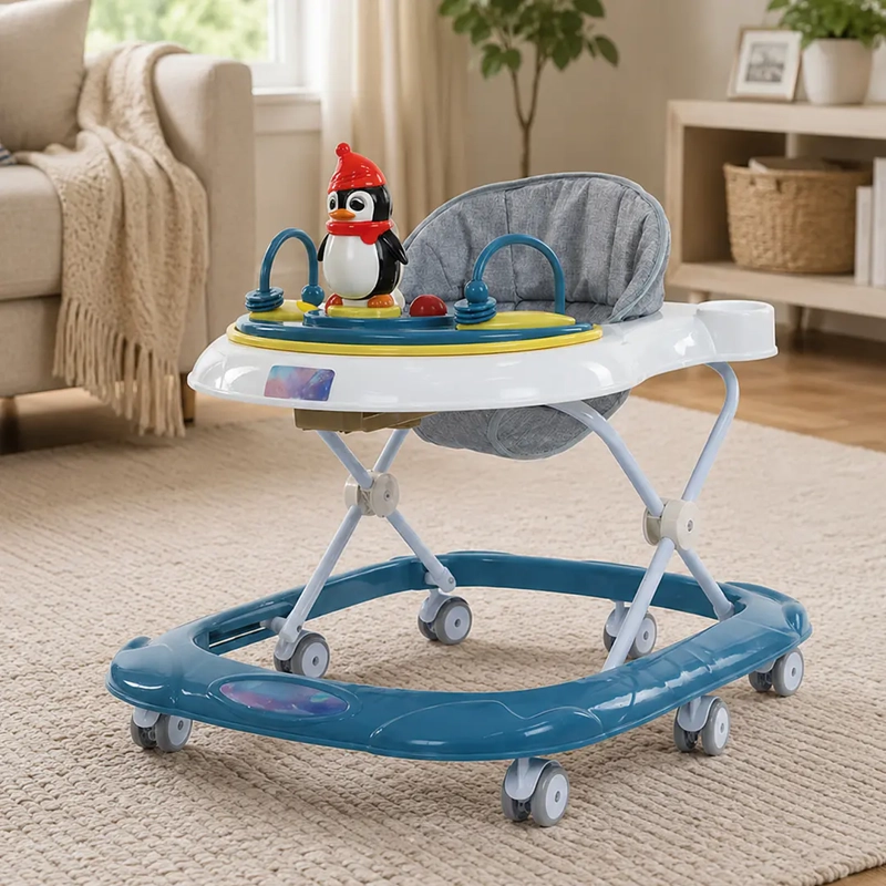 ANDADOR PARA BEBE PINGÜINO CELESTE - 5