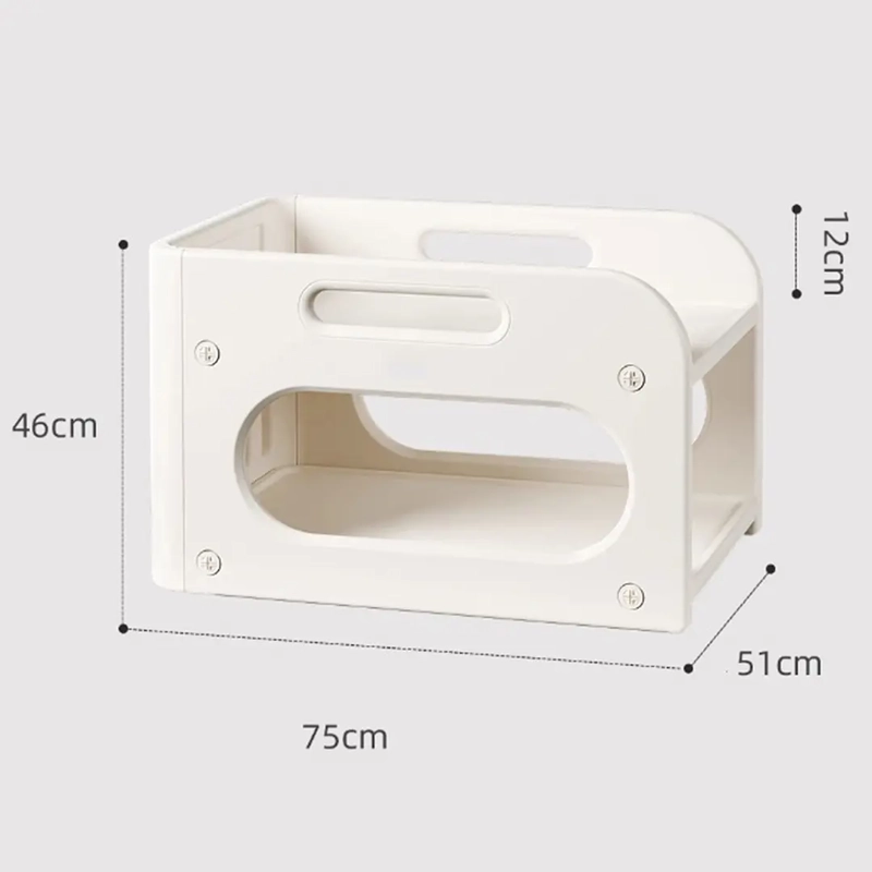 MUDADOR SOBREMESA COMPACTO CON ESTANTE BLANCO MARFIL - 8