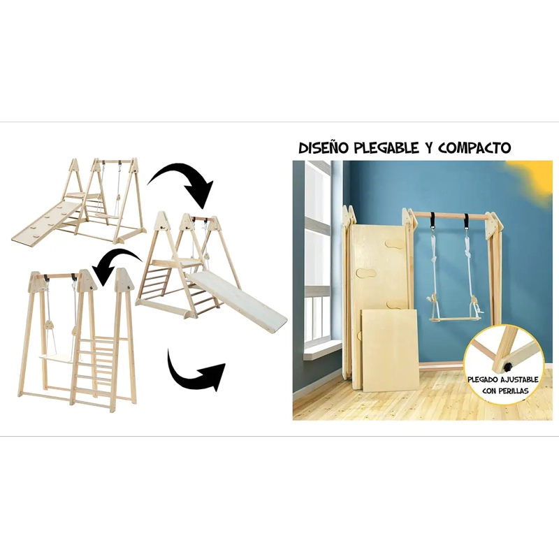 JUEGO DE ESCALADA PLEGABLE MONTESSORI 4 EN 1 - 3