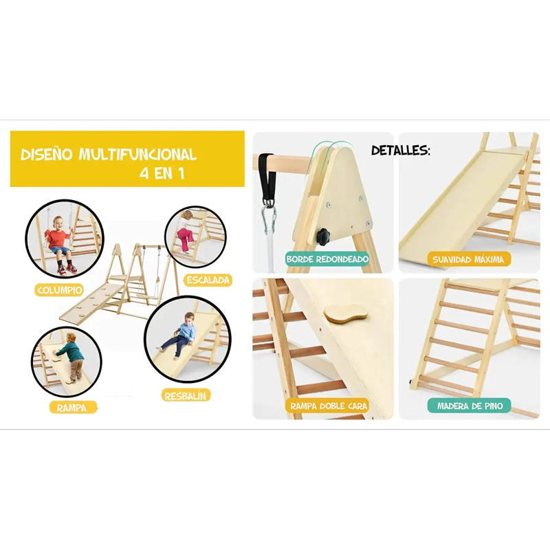 JUEGO DE ESCALADA PLEGABLE MONTESSORI 4 EN 1 - 6