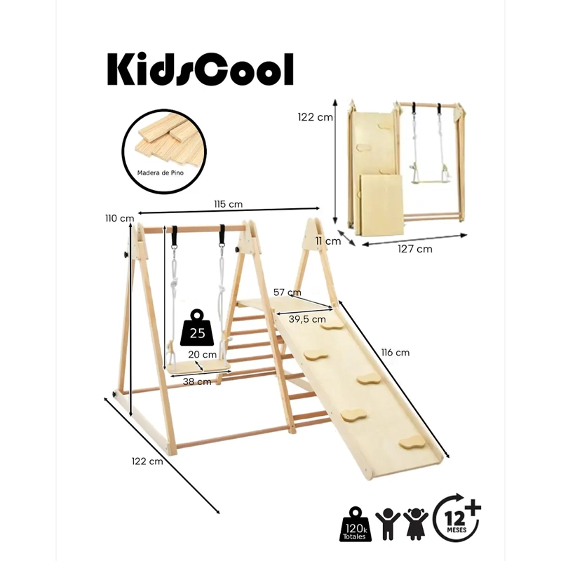 JUEGO DE ESCALADA PLEGABLE MONTESSORI 4 EN 1 - 7