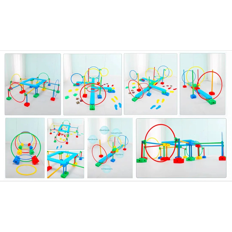 CIRCUITO PSICOMOTRIZ 10 EN 1 MONTESSORI MULTICOLOR - 5