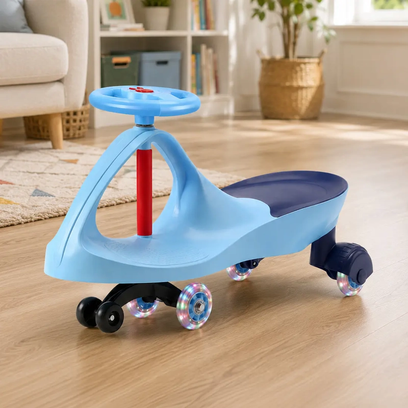 SWING CAR AUTO GIRATORIO AZUL CON LUCES - 1