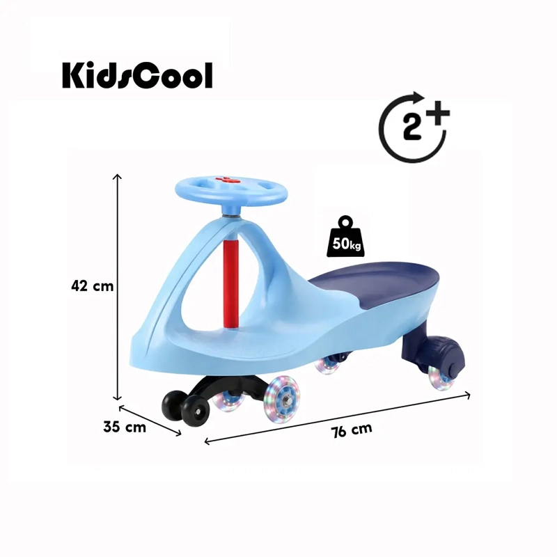 SWING CAR AUTO GIRATORIO AZUL CON LUCES - 6