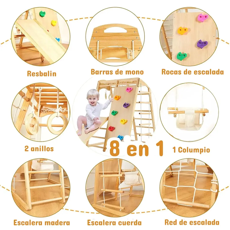 JUEGO ESCALADA MONTESSORI 8X1 - 2