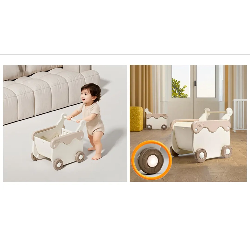 CAMINADOR CORREPASILLOS MINI WAGON BEIGE - 2