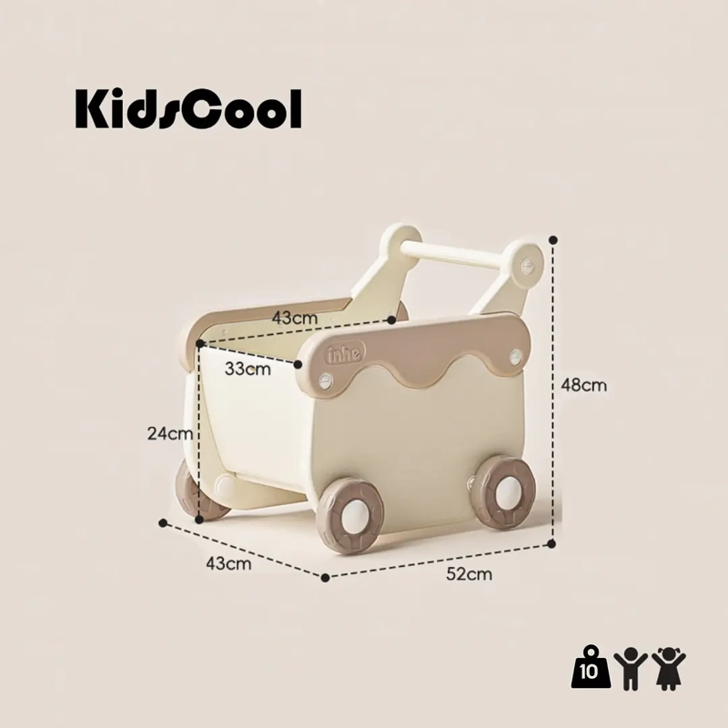 CAMINADOR CORREPASILLOS MINI WAGON BEIGE - 6