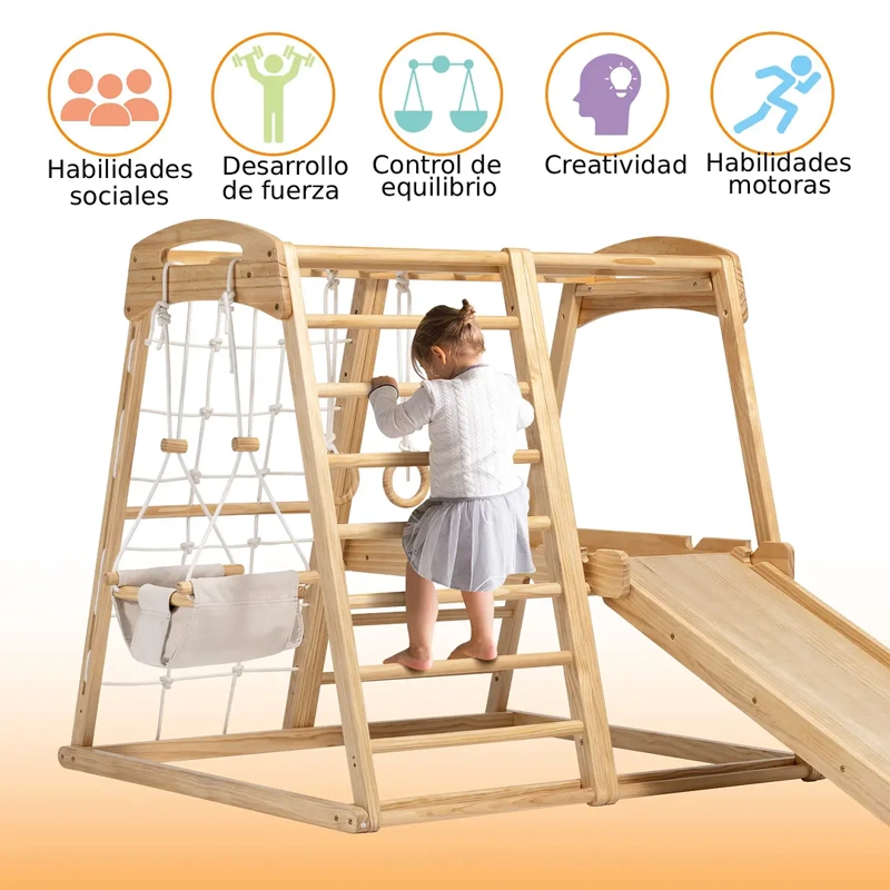 JUEGO ESCALADOR PIKLER MONTESSORI JUNGLA 7 EN 1 - 2