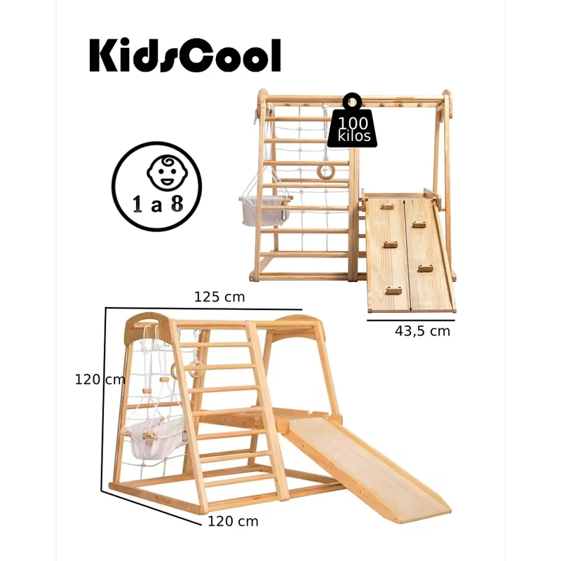 JUEGO ESCALADOR PIKLER MONTESSORI JUNGLA 7 EN 1 - 6