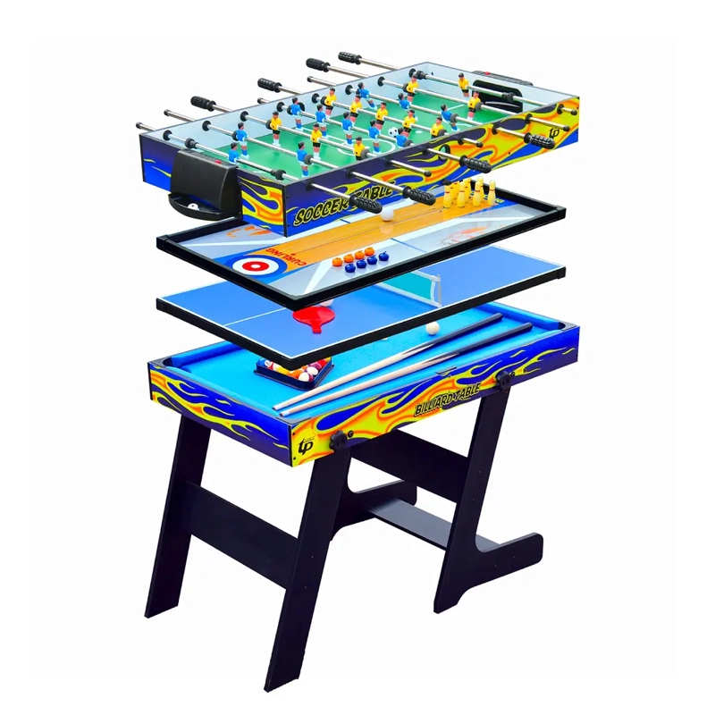 MESA DE JUEGOS PLEGABLE 5 EN 1  TACA TACA POOL PING PONG - 1