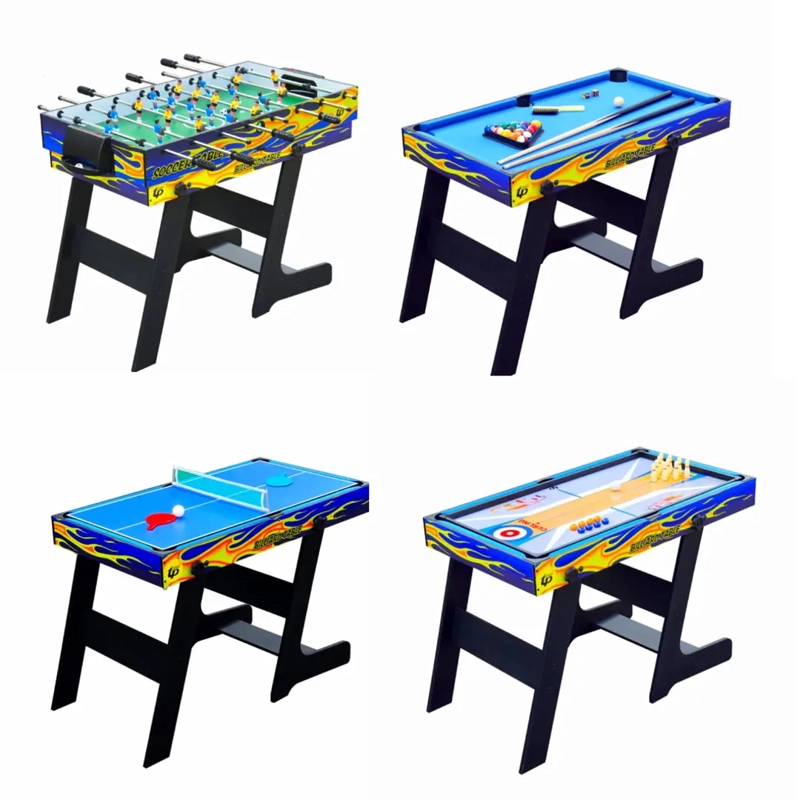 MESA DE JUEGOS PLEGABLE 5 EN 1  TACA TACA POOL PING PONG - 2