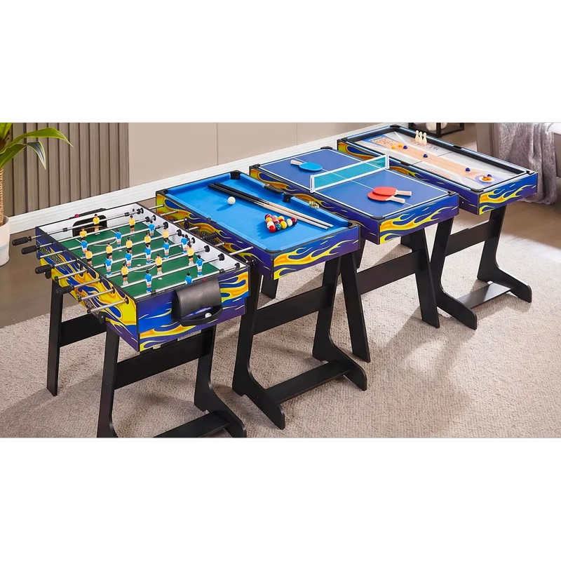MESA DE JUEGOS PLEGABLE 5 EN 1  TACA TACA POOL PING PONG - 3
