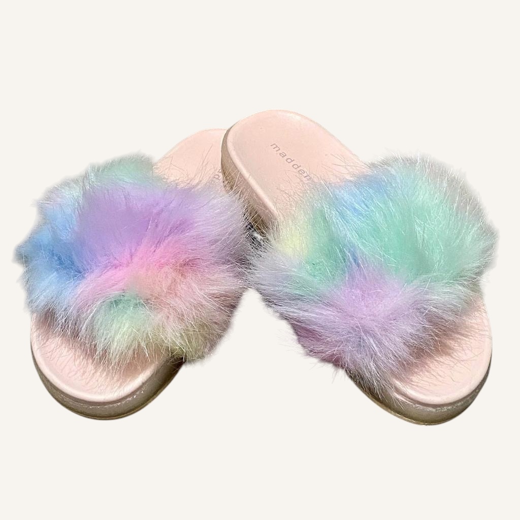 SANDALIAS NIÑA STEVE MADDEN PELUDITAS CON LUCES - 4