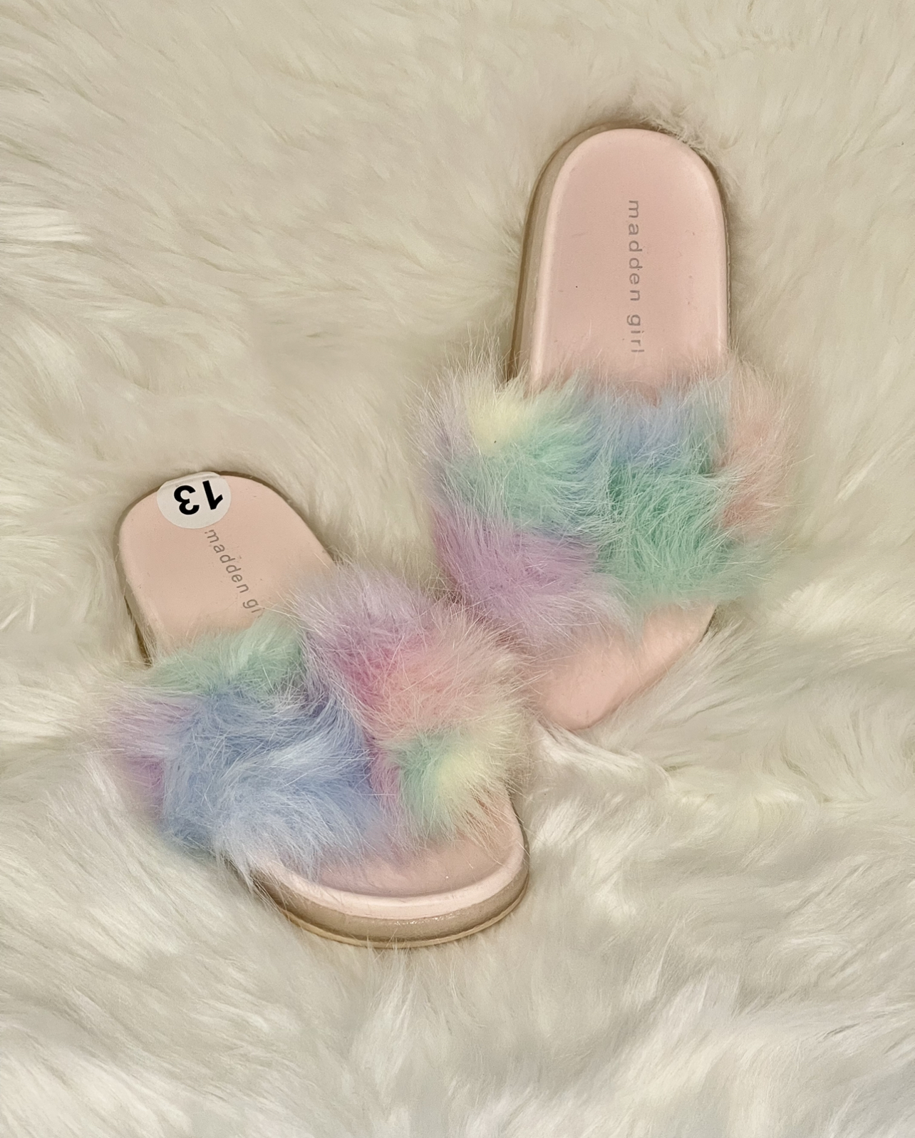 SANDALIAS NIÑA STEVE MADDEN PELUDITAS CON LUCES - 5