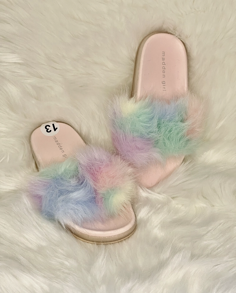 SANDALIAS NIÑA STEVE MADDEN PELUDITAS CON LUCES - 5