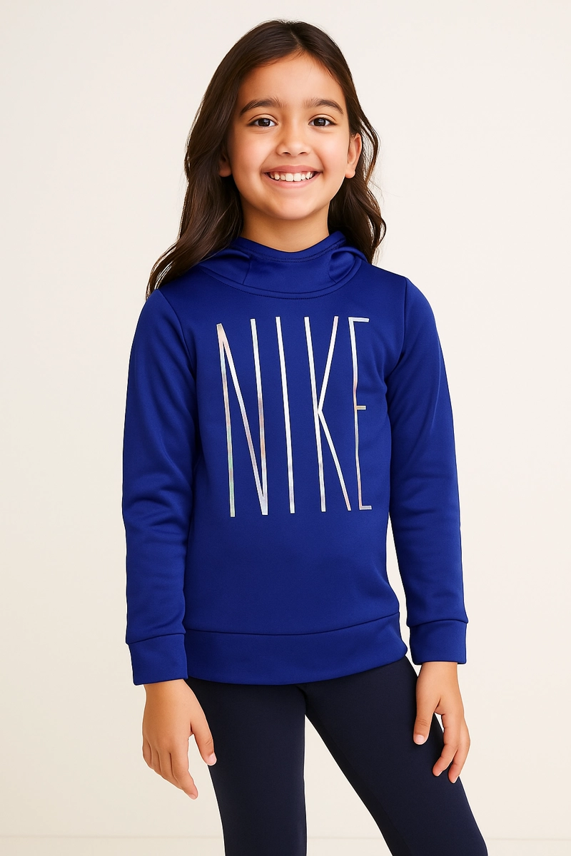 POLERÓN MANGA LARGA NIÑA NIKE MORADO THERMA - 1