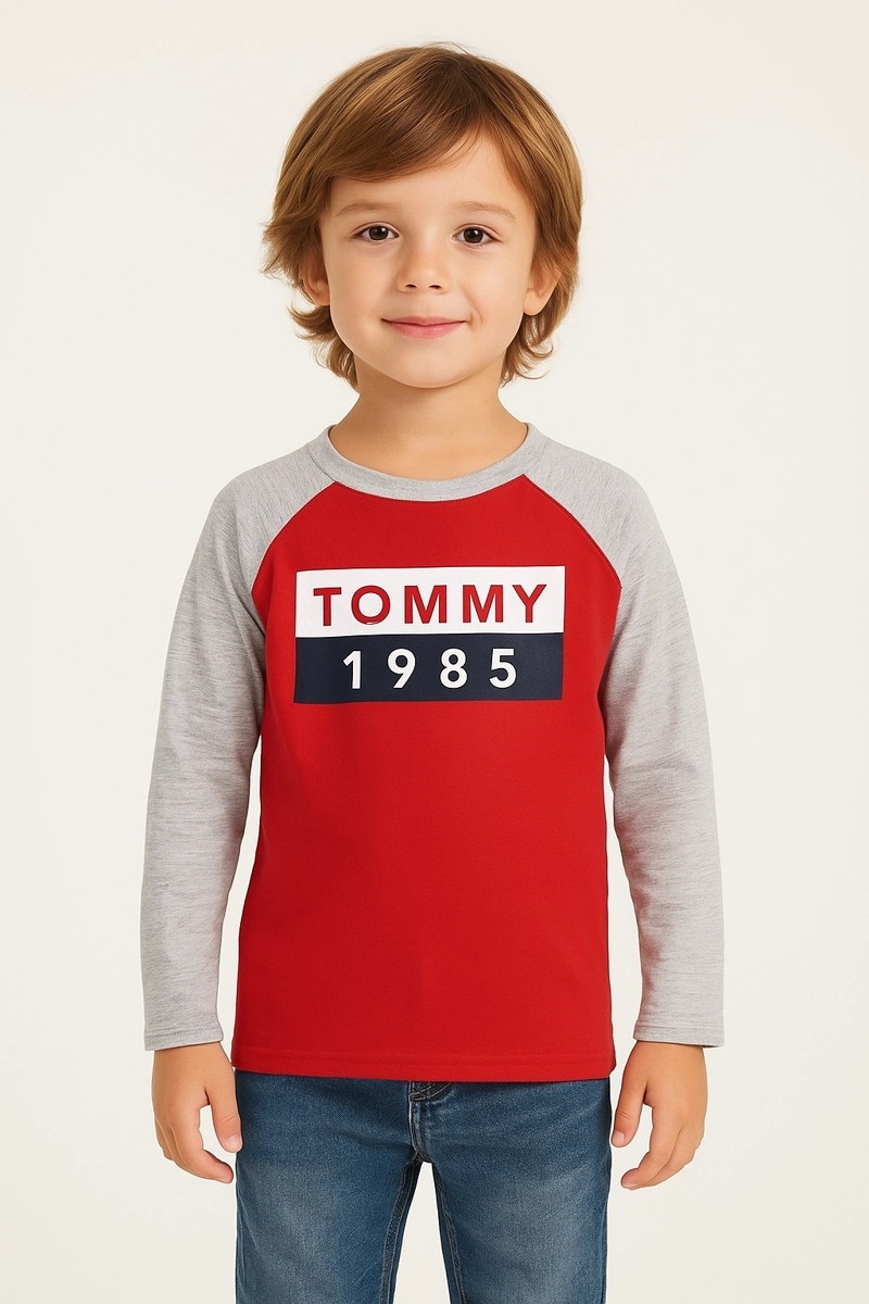 POLERA NIÑO TOMMY HILFIGER ROJO - 1