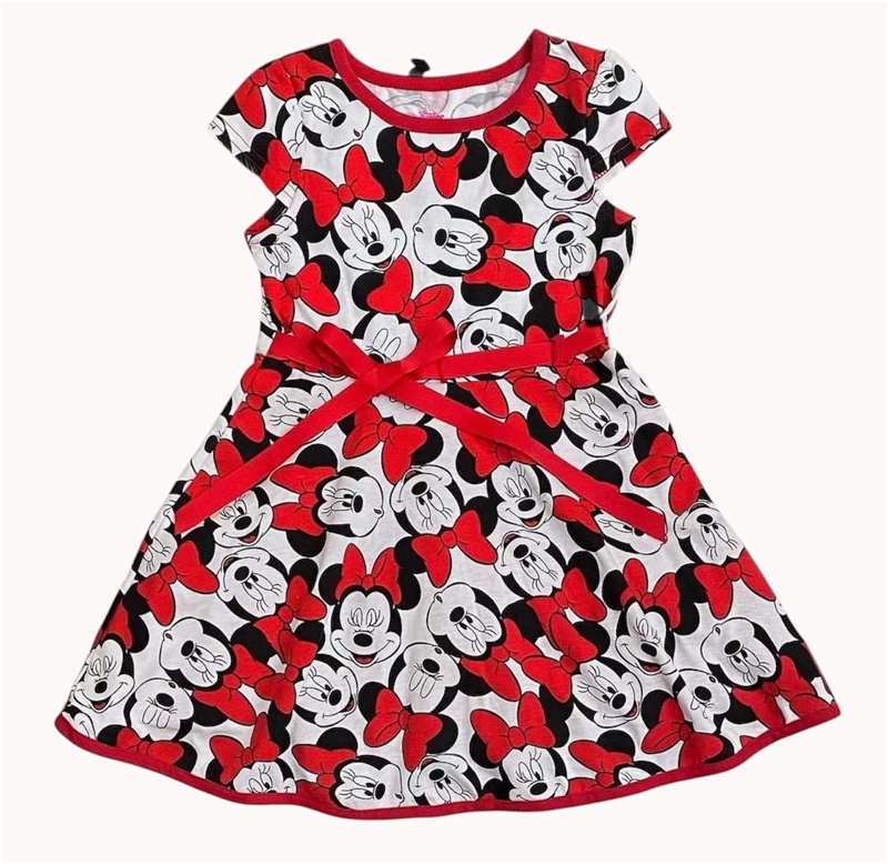VESTIDO ALGODON NIÑA DISNEY ROJO MINNIE - 2