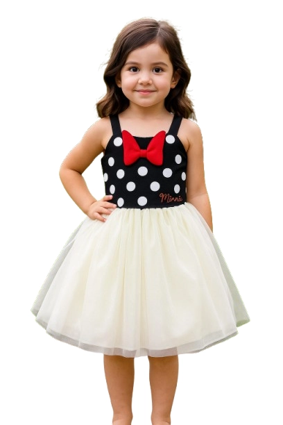 VESTIDO NIÑA DISNEY CREMA MINNIE LUXE - 1