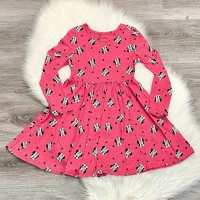 VESTIDO ALGODON NIÑA DISNEY ROSADO MINNIE - 3