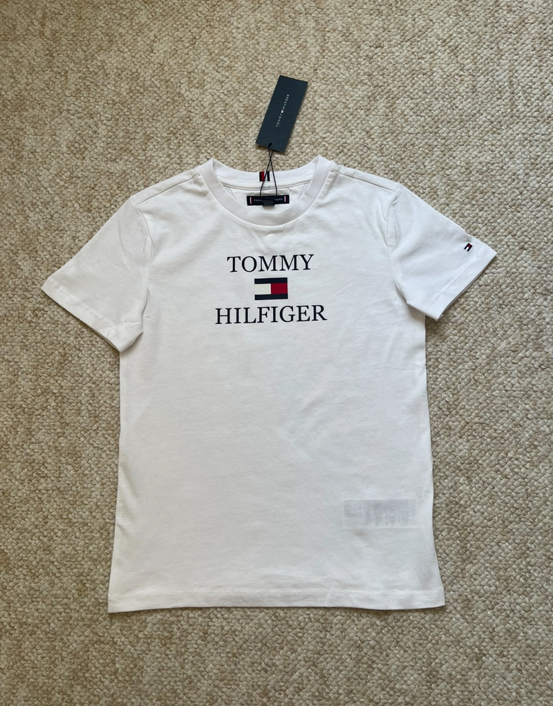 POLERA ALGODÓN NIÑO TOMMY HILFIGER BLANCO - 4