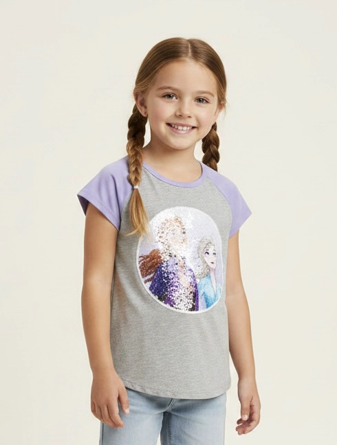 POLERA FROZEN II LENTEJUELAS REVERSIBLES - 1