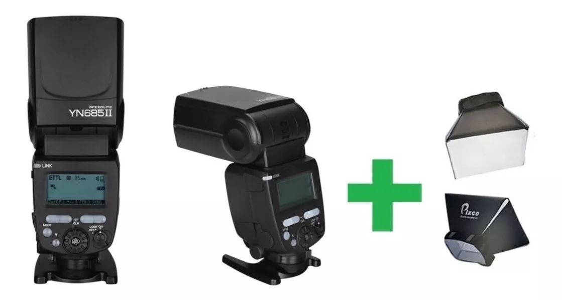 FLASH YONGNUO YN685II TTL HSS PARA CANON + DIFUSOR - 1