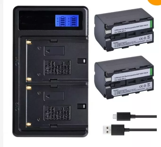 KIT FOCO LED YONGNUO YN600L + 2 BATERÍAS NP-F970 + CARGADOR - 2