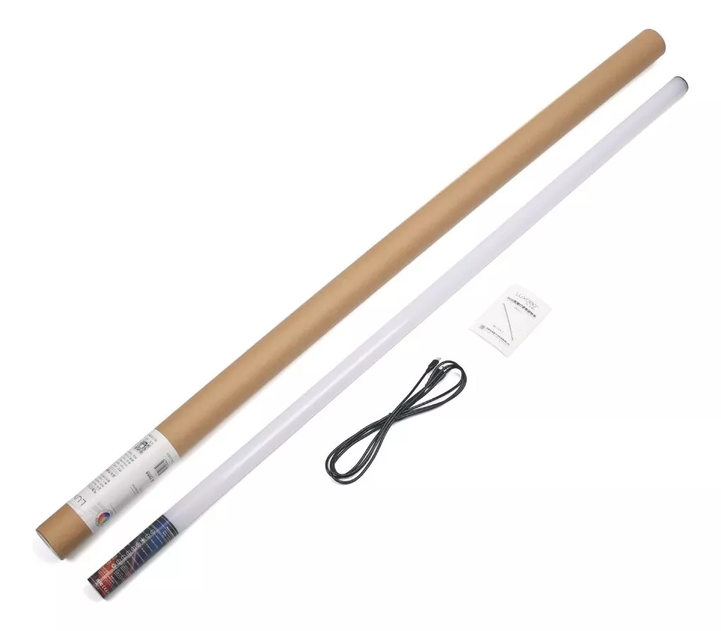 KIT 2 TUBOS RGB 120CM BATERÍA INTEGRADA LUXCEO + 2 ATRILES - 2