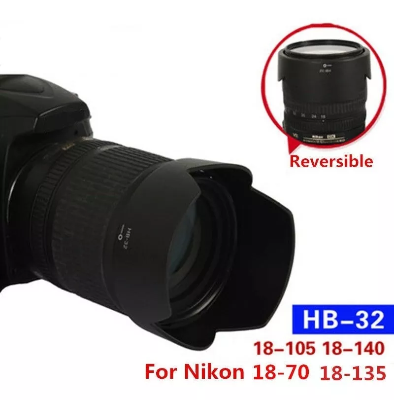 PARASOL HB-32 ALTERNATIVO NIKON LENTE 18-140 18-105 18-135 - 2