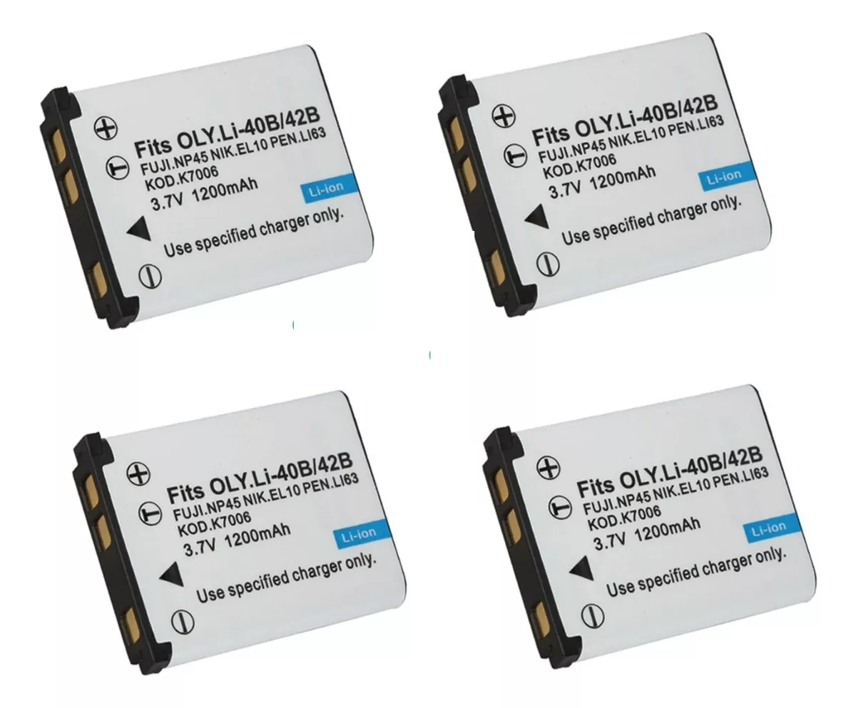 4 BATERÍAS EN-EL10 NIKON ALTERNATIVA - 1