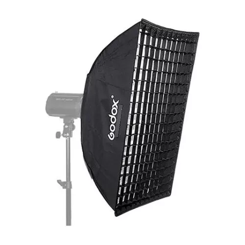 SOFTBOX GODOX CON GRILLA 60X90 MONTURA BOWENS - 1
