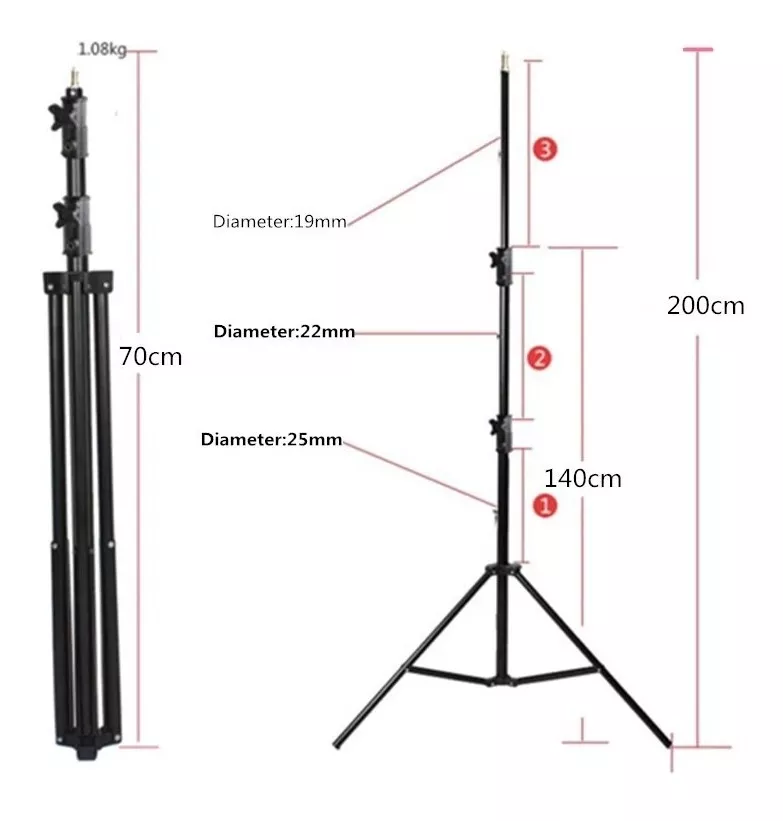 ATRIL TRÍPODE PROFESIONAL GODOX SN304 PARA ILUMINACIÓN - 3