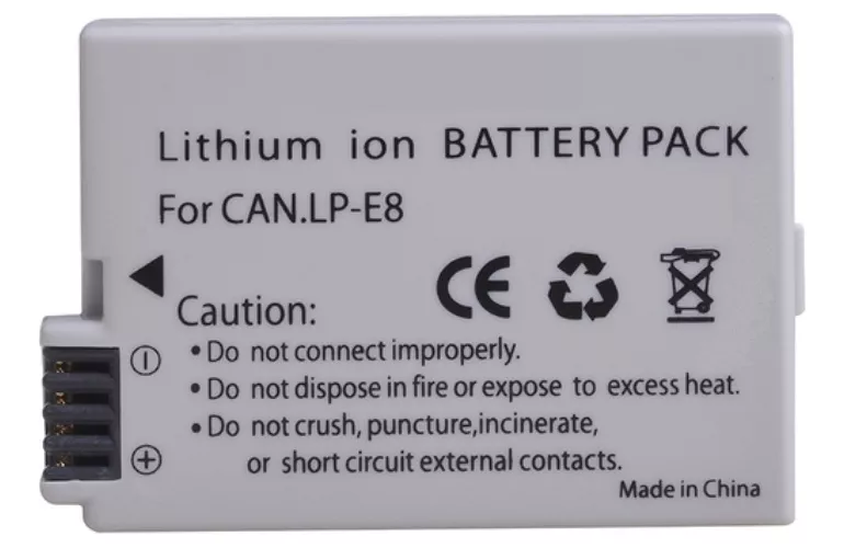 BATERÍA LP-E8 LPE8 ALTERNATIVA CANON T2I T3I T4I T5I - 3