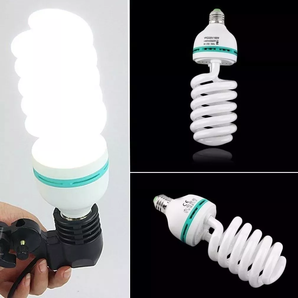 3 AMPOLLETAS 150W 220V 5500K FOTOGRAFÍA E27 ENVÍO GRATIS - 2